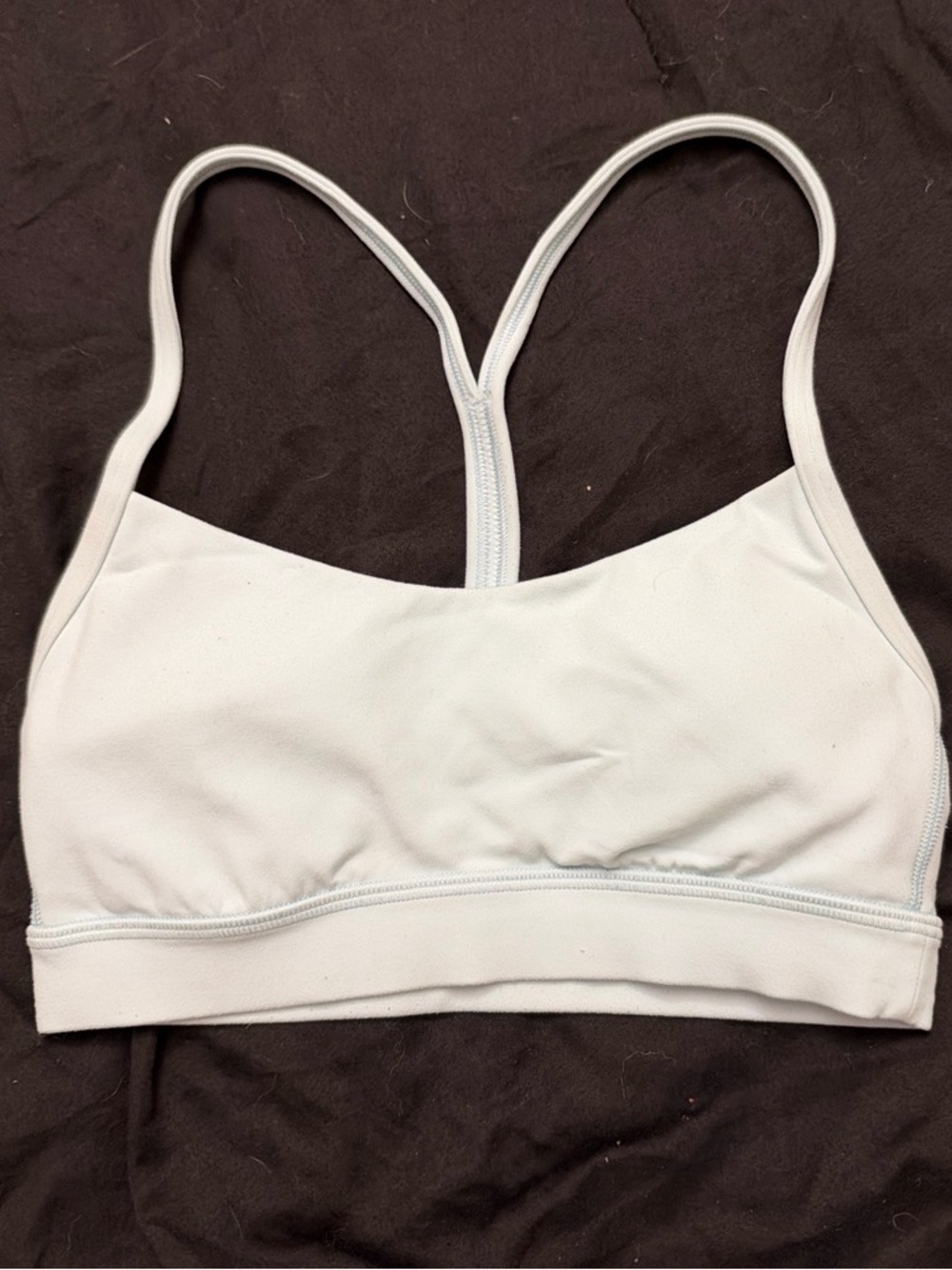 lululemon athletica Light Gray Thin-Strap Sports Bra